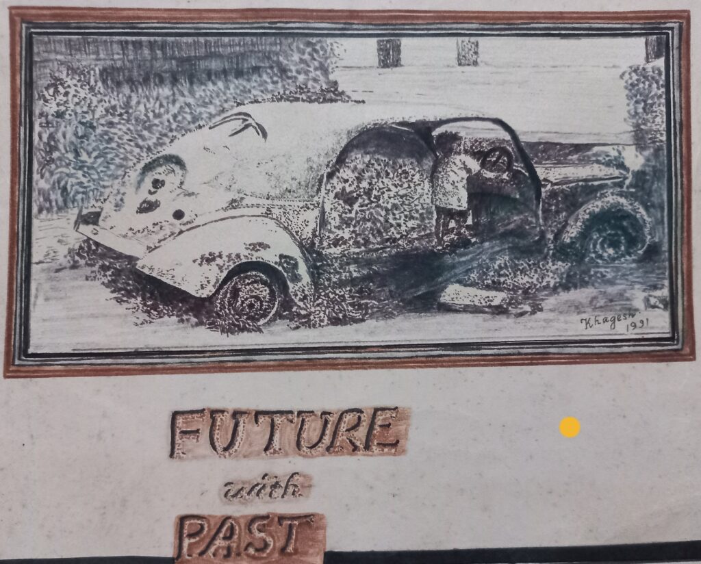 Future with Past (Point Work) by Khagesh Mahanta)